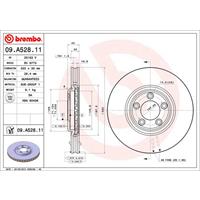 2 Remschijven Brembo Vernis Uv 09.a528.11