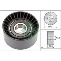 Geleide rol/omdraairol, Poly V-riem INA, Diameter (mm)60mm, u.a. für Renault, Opel, Nissan, Mitsubishi, Vauxhall