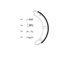 hellapagid Bremsbackensatz, Feststellbremse | HELLA PAGID (8DA 355 050-301)