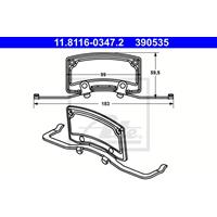 Feder, Bremssattel | ATE (11.8116-0347.2)