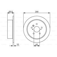 lexus Remschijf achter BD1457