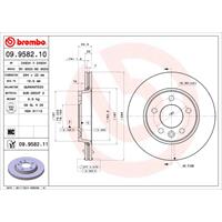 COATED DISC LINE BREMBO, Remschijftype: Binnen geventileerd, u.a. für VW