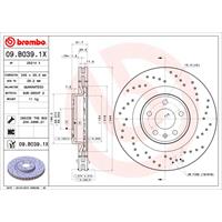 Remschijf BREMBO XTRA LINE BREMBO, Remschijftype: Geperforeerd / Geventileerd, u.a. für Audi