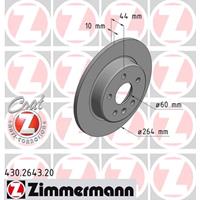 Remschijf COAT Z Zimmermann, Remschijftype: Massief, u.a. für Opel, Vauxhall