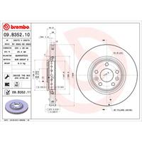 Remschijf COATED DISC LINE BREMBO, Remschijftype: Binnen geventileerd, u.a. für Renault