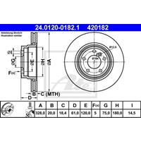 bmw Remschijf 24012001821