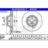 bmw Remschijf 24013601011