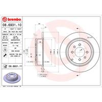 2 Remschijven Brembo Vernis Uv 08.6931.11