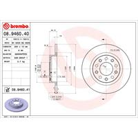 2 Remschijven Brembo Vernis Uv 08.9460.41