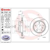 2 Remschijven Brembo Vernis Uv 09.7727.11