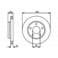 audi Remschijf achter BD1325