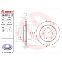 Bremsscheibe Vorderachse Brembo 09.6859.10