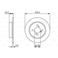 Bremsscheibe | BOSCH (0 986 479 792)