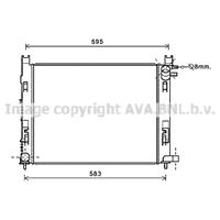 Kühler, Motorkühlung AVA DAA2008