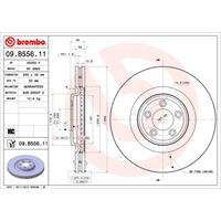 Remschijf COATED DISC LINE BREMBO, Remschijftype: Binnen geventileerd, u.a. für Jaguar