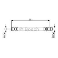 BOSCH Bremsschläuche 1 987 476 295 Bremsschlauch VW,MERCEDES-BENZ,LT 28-46 II Kasten 2DA, 2DD, 2DH,LT 28-35 II Bus 2DB, 2DE, 2DK