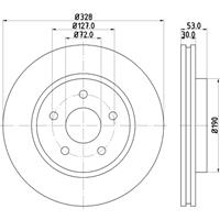 hellapagid Bremsscheibe 'PRO' | HELLA PAGID (8DD 355 115-921)