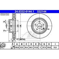 mercedes Powerdisc Remschijf 24033201441