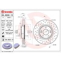 BREMBO XTRA LINE BREMBO, Remschijftype: Geperforeerd / Geventileerd, u.a. für Hyundai, KIA