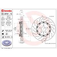 Remschijf TWO-PIECE FLOATING DISCS LINE BREMBO, Remschijftype: Geperforeerd / Geventileerd, u.a. für Opel