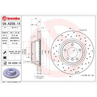 Remschijf BREMBO XTRA LINE BREMBO, Remschijftype: Geperforeerd / Geventileerd, u.a. für BMW
