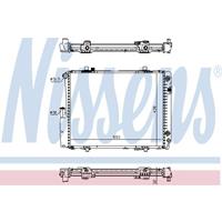 Radiateur NISSENS, u.a. für Mercedes-Benz