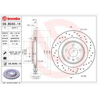 Remschijf BREMBO XTRA LINE BREMBO, Remschijftype: Geperforeerd / Geventileerd, u.a. für Audi