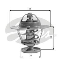 Thermostat, Kühlmittel Gates TH31682G1