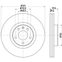 audi Remschijf Gecoat 54323PRO 8DD355111141