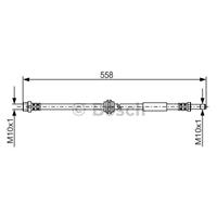 Bremsschlauch | BOSCH (1 987 481 182)