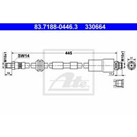 Bremsschlauch Vorderachse ATE 83.7188-0446.3