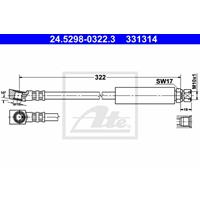 Bremsschlauch | ATE (24.5298-0322.3)