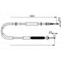 BOSCH Handremkabel FIAT 1 987 482 588 51718093