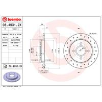 2 Remschijven Brembo Xtra 08.4931.2x