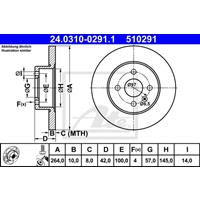 opel Powerdisc Remschijf 24031002911