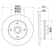 hellapagid Bremsscheibe 'PRO' | HELLA PAGID (8DD 355 101-661)