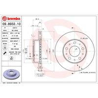 2 Remschijven Brembo 09.8932.10