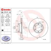 2 Remschijven Brembo 09.7717.10