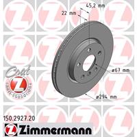 Remschijf COAT Z Zimmermann, Remschijftype: Binnen geventileerd, u.a. für BMW, Mini