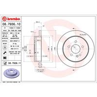 2 Remschijven Brembo Vernis Uv 08.7936.11