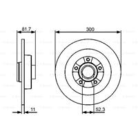 BOSCH Remschijven RENAULT 0 986 479 446 432000015R Remschijf