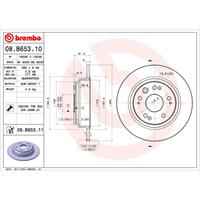 2 Remschijven Brembo Vernis Uv 08.b653.11