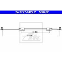 mercedes Handremkabel 24372704222