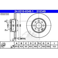 alfaromeo Powerdisc Remschijf 24031003491