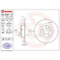 2 Remschijven Brembo Vernis Uv 08.9367.11
