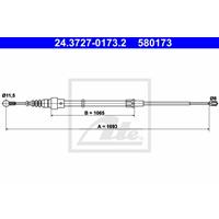 Seilzug, Feststellbremse | ATE (24.3727-0173.2)