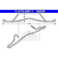 Veer, Remklauw ATE, u.a. für Vauxhall, Daewoo, Opel, Chevrolet