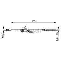 Trekkabel, parkeerrem BOSCH, u.a. für Ford