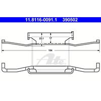 Feder, Bremssattel ATE 11.8116-0091.1