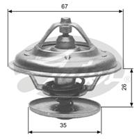 Thermostat, Kühlmittel | GATES (TH11680G1)